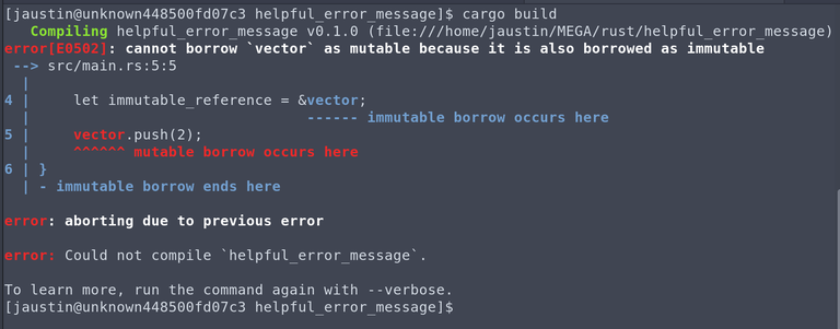 Rust error message example